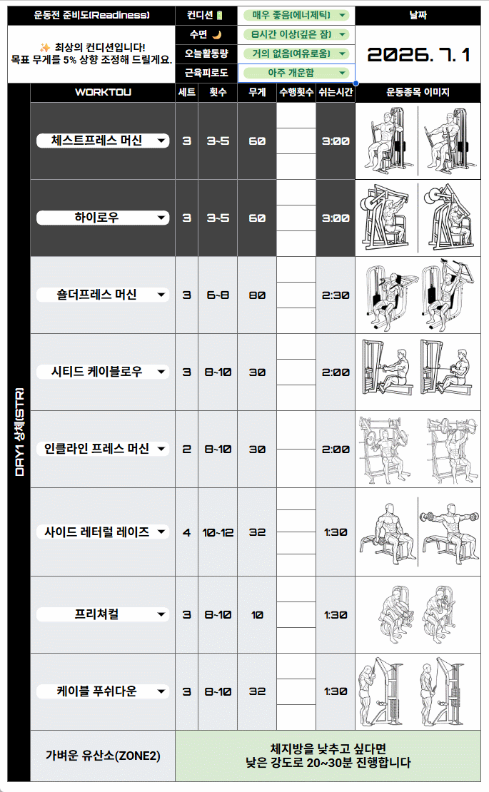 주차별 프로그램 사용 장면